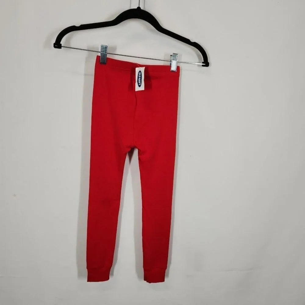 NWT Old Navy Pajama Pants Kids Unisex ‎ in Solid Red Size 5T
